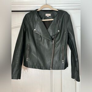 LOFT Imitation Leather Jacket